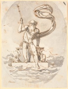 Oceanus en su trono en el mar