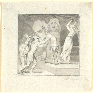 Escena de sacrificio de Nicolai Abildgaard