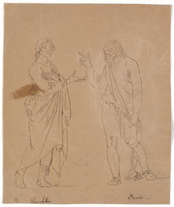 Pamphilus y Davus en conversación de Nicolai Abildgaard