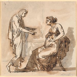Papirio y su madre de Nicolai Abildgaard