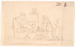Escena con dos figuras