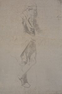 Caballero de pie con traje de alrededor de 1770. ¿Struensee? de Nicolai Abildgaard