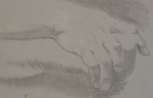 Estudio de una mano de Nicolai Abildgaard