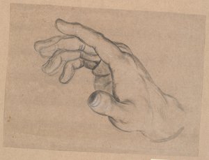 Estudio de una mano de Nicolai Abildgaard