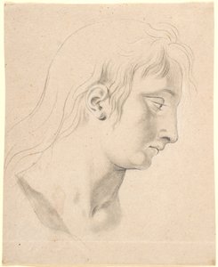 Estudio para la cabeza del príncipe Hans en la imagen de Christian I en el salón de caballeros de Christiansborg de Nicolai Abildgaard