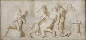 La muerte de Aquiles de Nicolai Abildgaard