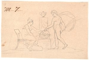 Dos figuras de Nicolai Abildgaard