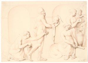 Ulises descubre a Aquiles entre las hijas de Licomedes