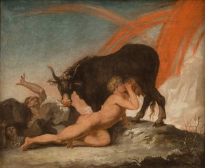 Ymir amamantando a la vaca Audhumla