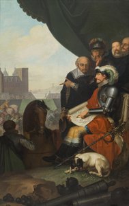 Federico II construye el castillo de Kronborg de Nicolai Abraham Abildgaard