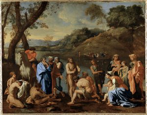 Saint Jean baptisant le peuple - San Juan bautizando al pueblo ...