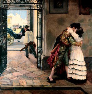 La despedida del torero. Finales del siglo XIX y principios del siglo XX. Colección privada. de Nicolas Alperiz