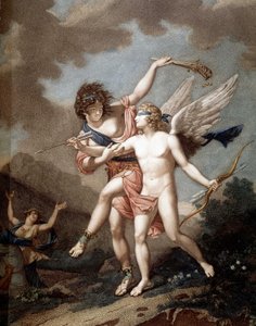 El amor llevado por la locura de Nicolas Andre (after) Monsiau