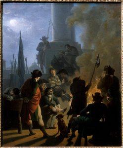 Un vivac revolucionario en 1789 Pintura de Nicolas Taunay (1755-1830) de Nicolas Antoine Taunay