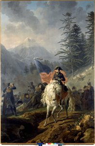 Napoleón Bonaparte cruzando el Col de Saint Bernard de Nicolas Antoine Taunay