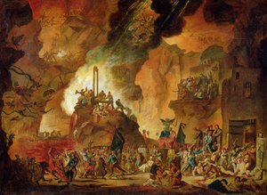 El triunfo de la guillotina en el infierno de Nicolas Antoine Taunay
