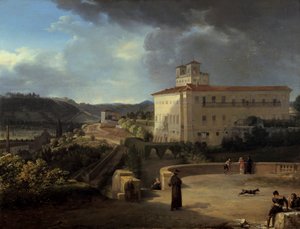 Vista de la Villa Médicis, Roma, 1815 de Nicolas Antoine Taunay