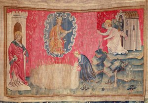 La cosecha de los elegidos, del Tapiz del Apocalipsis de Angers, 1373-87 de Nicolas Bataille
