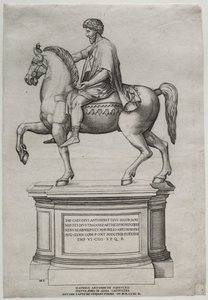 Estatua ecuestre de Marco Aurelio de Nicolas Beatrizet