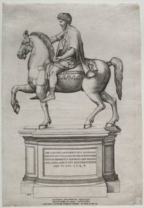 Estatua Ecuestre de Marco Aurelio de Nicolas Beatrizet