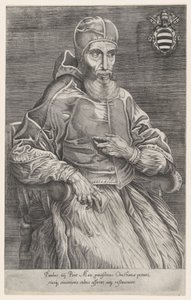 Retrato del Papa Paulo IV, 1530-66 de Nicolas Beatrizet