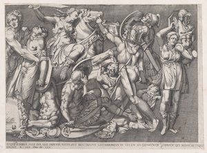 Speculum Romanae Magnificentiae: Batalla de las Amazonas, 1559