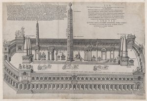 Speculum Romanae Magnificentiae: Circo Máximo, 1553 de Nicolas Beatrizet