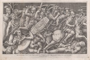 Speculum Romanae Magnificentiae: Guerra Dacia, 1553 de Nicolas Beatrizet