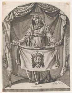 Santa Verónica con el sudario, después de Miguel Ángel de Nicolas Beatrizet