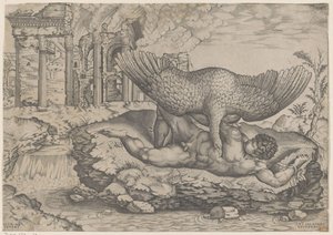 Tityus y el buitre de Nicolas Beatrizet