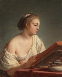 Mujer Lectura de Nicolas Bernard Lepicie