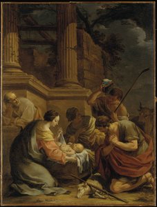 La adoración de los pastores de Nicolas Chaperon