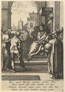 Cristo ante Pilato, de La Pasión de Cristo, mediados del siglo XVII de Nicolas Cochin