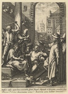 La Coronación con Espinas, de La Pasión de Cristo de Nicolas Cochin