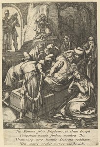 El entierro, de La Pasión de Cristo de Nicolas Cochin