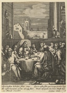 La Última Cena, de La Pasión de Cristo de Nicolas Cochin