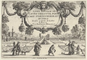 Placa de título, del Livre Nouveau de Fleurs Tres-Util