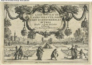 Página de título, de Livre Nouveau de Fleurs... de Nicolas Cochin