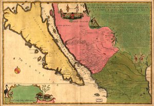 La Californie ou Nouvelle Caroline - teatro de los trabajos, Apostolicos de la Compa. e Jesus en la America Septe. LOC 98687119