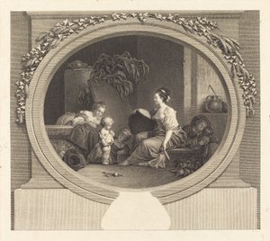 Dígame por favor de Nicolas Delaunay after Jean Honoré Fragonard
