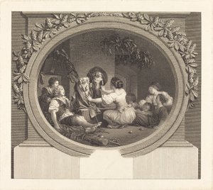 La educación lo es todo de Nicolas Delaunay after Jean Honoré Fragonard