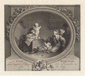 El Pequeño Predicador de Nicolas Delaunay after Jean Honoré Fragonard