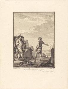 Discurso sobre la igualdad de condiciones: Regresa con sus iguales de Nicolas Delaunay after Jean Michel Moreau