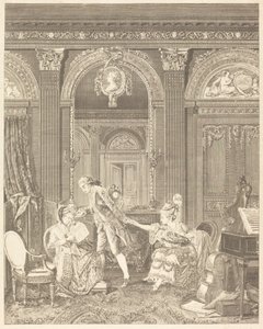 El billete dulce de Nicolas Delaunay after Nicolas Lavreince