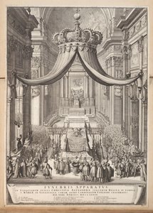 Funeral de Cristina, Reina de Suecia Aparato Funebris (...) (título sobre objeto) de Nicolas Dorigny