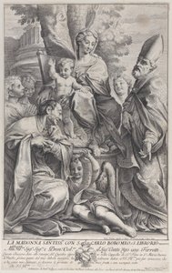 Virgen y Niño con San Liborio y Carlo Borromeo, 1693-95