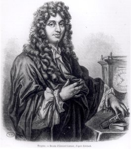 Christian Huyghens (1629-95) grabado por Edouard Garnier de Nicolas Etienne Edelinck