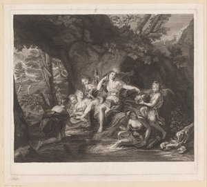 Baño de Diana de Nicolas Gabriel Dupuis (attributed to)