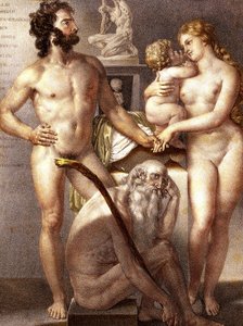 Anatomía del ser humano - Las 3 edades 1884 de Nicolas Henri (after) Jacob