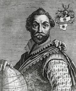 Retrato de Francis Drake (1540-1596) de Nicolas II de Larmessin